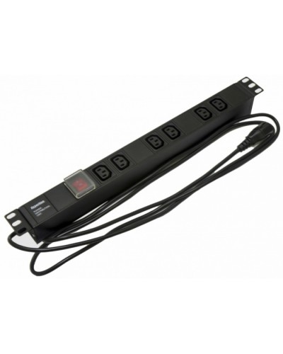 Блок розеток Hyperline SHE19-6IEC-S-2.5IEC в Рыбинске Блоки розеток Pintop.ru