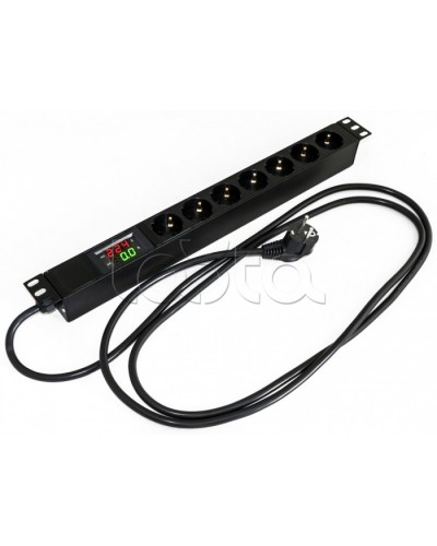 Блок розеток Hyperline SHE19-7SH-AV-2.5EU в Рыбинске Блоки розеток Pintop.ru