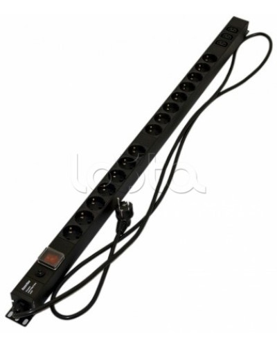 Блок розеток Hyperline SHE-15SH-3IEC-SF-2.5EU в Рыбинске Блоки розеток Pintop.ru