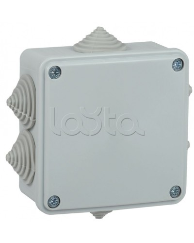 Коробка монтажная 100х100х45 мм IP44 6 вводов IEK (UKO11-100-100-045-K41-44) в Рыбинске Распределительные коробки Pintop.ru