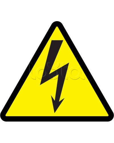 Самоклеящаяся этикетка: 85x85x85, символ Молния IEK (YPC30-MOLNI-3-096) в Рыбинске Дополнительное оборудование для ОПС Pintop.ru