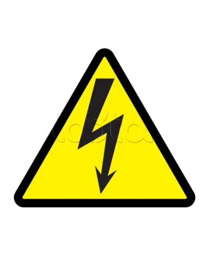 Самоклеящаяся этикетка: 160x160x160, символ Молния IEK (YPC30-MOLNI-6-100) в Рыбинске Дополнительное оборудование для ОПС Pintop.ru