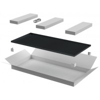 ITK LINEA E Дверь металлическая 600мм шкафа 47U чер. (LE05-47U6X-DM)