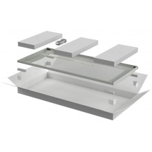 ITK LINEA E Дверь перфорированная 600мм шкафа 33U сер. (LE35-33U6X-DP)