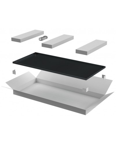 ITK LINEA N Дверь металлическая 800мм шкафа 24U чер. (LN05-24U8X-DM) в Рыбинске Аксессуары для стоек и шкафов Pintop.ru