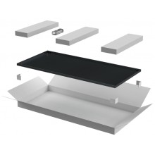 ITK LINEA N Дверь металлическая 600мм шкафа 42U чер. (LN05-42U6X-DM)