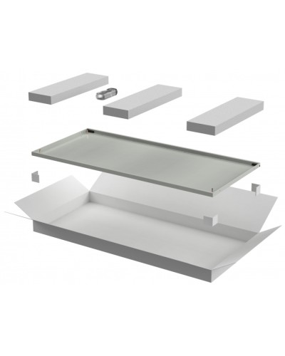 ITK LINEA N Дверь металлическая 800мм шкафа 42U сер. (LN35-42U8X-DM) в Рыбинске Аксессуары для стоек и шкафов Pintop.ru