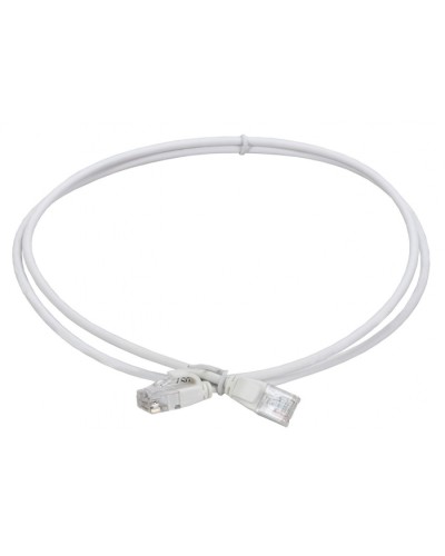 ITK Коммутационный шнур кат.5E UTP LSZH 1,5м slim язычок бел (PC08-C5EUL-1M5-SL-WT) в Рыбинске Патч-корды и пигтейлы Pintop.ru