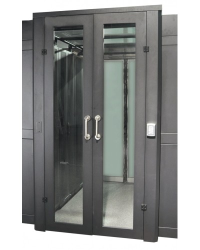 Дверь коридора развижная механические 1200 мм для шкафов LANMASTER DCS 48U, стекло, без замка LANMASTER LAN-DC-SDRM-48Ux12 в Рыбинске Аксессуары для стоек и шкафов Pintop.ru