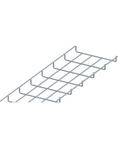 Лоток проволочный 25х200мм, Ф3.8мм, оцинкованный (3 м) LANMASTER LAN-MT25x200-3.8EZ в Рыбинске Кабельные лотки Pintop.ru