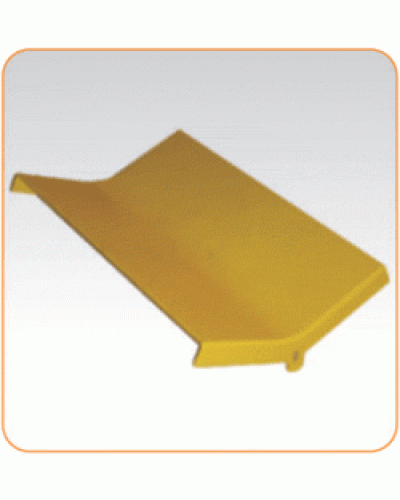 Крышка внутреннего изгиба 45° оптического лотка 240 мм, желтая LANMASTER LAN-OT240-IC45C в Рыбинске Аксессуары для кабель-канала Pintop.ru
