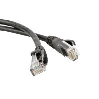 Патч-корд RJ45 - RJ45, 4 пары, UTP, категория 5е, 5 м, черный, LSZH LANMASTER LAN-PC45/U5E-5.0-BK