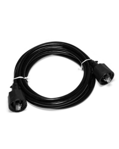 Патч-корд индустриальный RJ45 - RJ45, 4 пары, FTP, категория 5е, 1 м, черный LANMASTER LAN-S45-45-1.0-WP в Рыбинске Патчкорды (медные) Pintop.ru