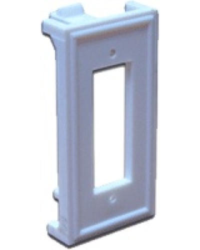 Вставка 22.5х45 для ВО адаптера SC дуплексный, белая LANMASTER LAN-SIP-2SC-WH в Рыбинске Аксессуары для кабель-канала Pintop.ru