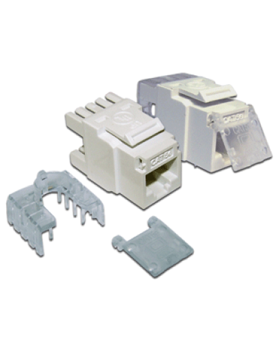 Вставка Keystone Tooless RJ-45, категория 5e, белая, без инструмента LANMASTER LAN-TK45U5E/180-WH в Рыбинске Коммутационные изделия Pintop.ru
