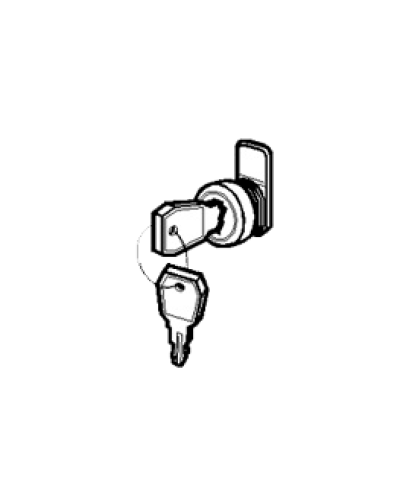 Замок и ключ для щитов встраиваемых и распределительных Legrand 001491 в Рыбинске Расходные материалы для шкафов и стоек Pintop.ru