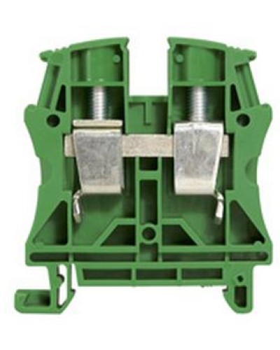 Клемма 16 мм2 однополюсная 1 вход/1 выход, шаг 12 мм, зеленая Viking Legrand 037198 в Рыбинске Клеммные колодки Pintop.ru