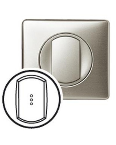 Лицевая панель для выключателя с индикацией титан Celiane Legrand 068303 в Рыбинске Аксессуары для кабель-канала Pintop.ru