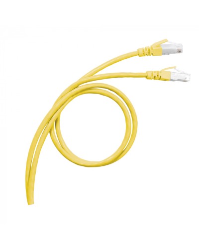 Патч-корд S/FTP, cat. 6а, PVC, 1м, желтый Legrand (051780) в Рыбинске Патчкорды (медные) Pintop.ru