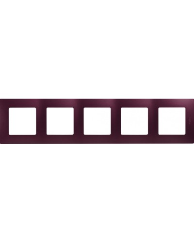 Рамка 5 постов Etika сливовый Legrand 672565 в Рыбинске Аксессуары для кабель-канала Pintop.ru