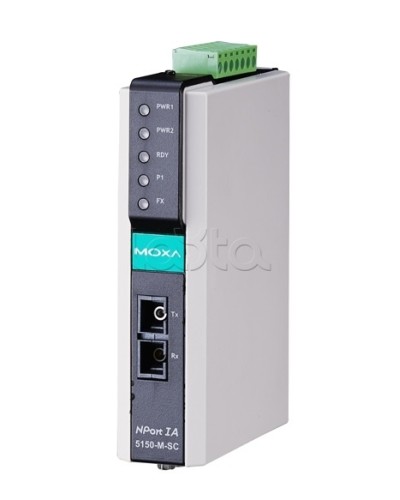 Сервер 1-портовый RS-232/422/485 в Ethernet Moxa NPort IA-5150I-S-SC-T в Рыбинске Дополнительное оборудование для ОПС Pintop.ru