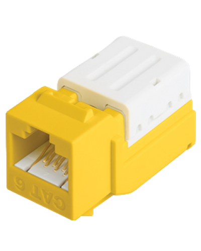 Модуль-вставка NIKOMAX (NMC-KJUE2-FT-YL) в Рыбинске Модули Keystone Pintop.ru