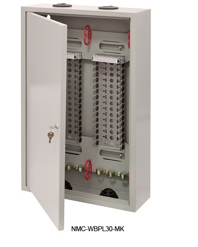 Щит распределительный настенный 30 плинтов NIKOMAX (NMC-WBPL30-MK) в Рыбинске Щиты электрические Pintop.ru