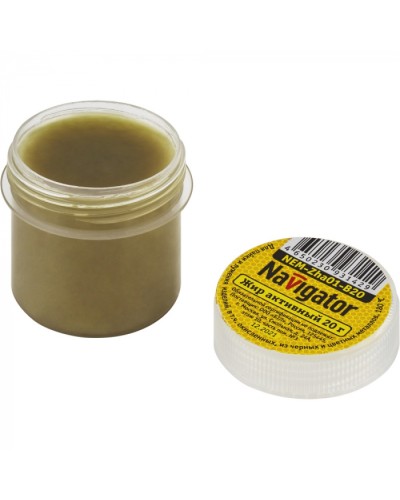 Жир паяльный Navigator 93 142 NEM-Zha01-B20 (активный, 20 гр) в Рыбинске Аксессуары для кабель-канала Pintop.ru