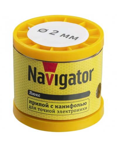 Припой Navigator 93 087 NEM-Pos02-61K-2-K200 (ПОС-61, катушка, 2 мм, 200 гр) в Рыбинске Аксессуары для кабель-канала Pintop.ru