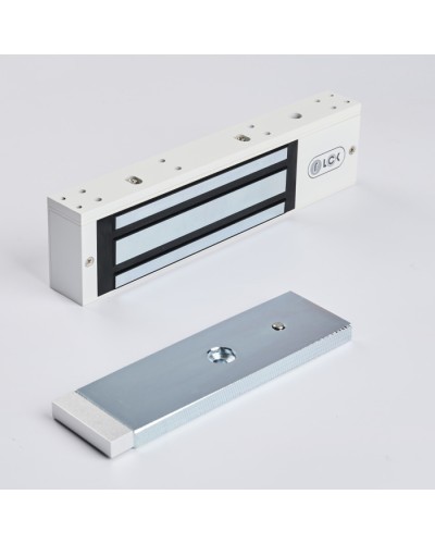 R-Lock RL-EM350-LSW - Электромагнитный замкок, 350кг, DC12/24B, цвет белый, RAL9016(белый), два датчика втроены в корпус замка: датчик Холла и магнито-контактный датчик в Рыбинске Электромагнитные замки Pintop.ru