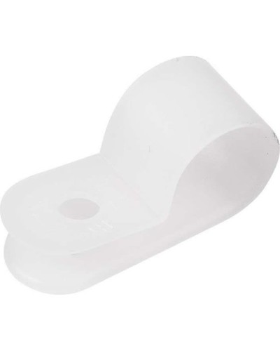 Кабельная скоба под винт 9 мм, белая, упаковка 50 шт. Rexant (07-4409) в Рыбинске Держатели, клипсы, скобы Pintop.ru