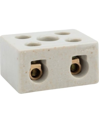 Клемма керамическая винтовая КВ 12 мм² 2 пары контактов с крепежным отверстием (50 шт./уп.) REXANT (07-6223) в Рыбинске Монтажные материалы Pintop.ru