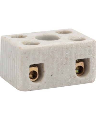 Клемма керамическая винтовая КВ 4 мм² 2 пары контактов с крепежным отверстием (100 шт./уп.) REXANT (07-6221) в Рыбинске Монтажные материалы Pintop.ru