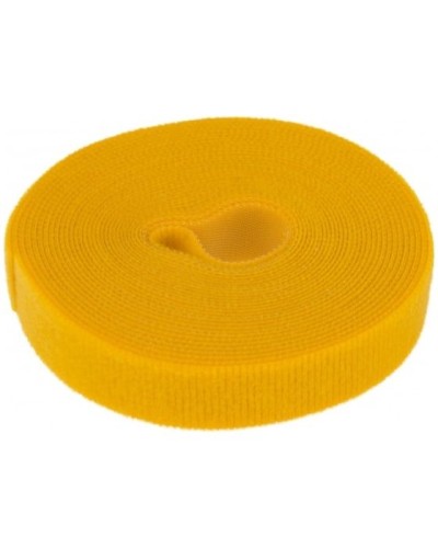 Лента-липучка многоразовая 5 м х 20мм, желтая (1 шт/уп) REXANT 07-7522 в Рыбинске Монтажные материалы Pintop.ru