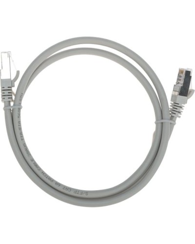 Патч-корд S/FTP, CAT 6A (10G), RJ45-RJ45, 28AWG, LSZH, серый, 1м REXANT 02-0390-1 в Рыбинске Патчкорды (медные) Pintop.ru