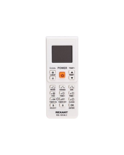 Пульт универсальный для кондиционеров RX-101AII REXANT 38-0103 в Рыбинске Системы видеонаблюдения Pintop.ru