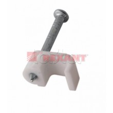 Крепеж кабеля плоский 8мм х 3мм (10шт/уп) REXANT 07-4207