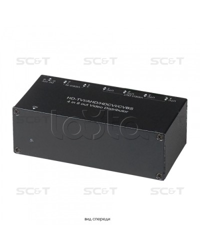 Распределитель видеосигнала HDCVI/HDTVI/AHD/CVBS SC&T CD408HD в Рыбинске Видеоусилители, Модуляторы, Делители Pintop.ru