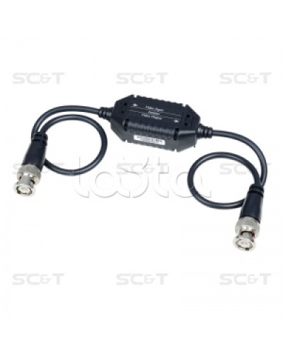 Изолятор коаксиального кабеля (AHD/CVI/TVI) для защиты от искажений по земле SC&T GL001HDP в Рыбинске Видеоусилители, Модуляторы, Делители Pintop.ru