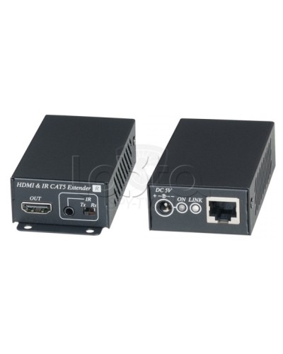 Комплект для передачи HDMI сигнала с ИК повторителем по одному кабелю витой пары SC&T HE02EI в Рыбинске Видеоусилители, Модуляторы, Делители Pintop.ru