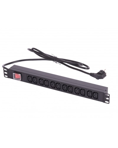 Блок электрических розеток 19 TLK TLK-RSA12-MTF-01-BK в Рыбинске Блоки розеток Pintop.ru