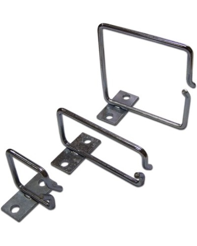 Скоба-органайзер металлическая для установки на 19 профиль, 40х40 мм TWT TWT-RING-M40x40 в Рыбинске Кабельные органайзеры Pintop.ru