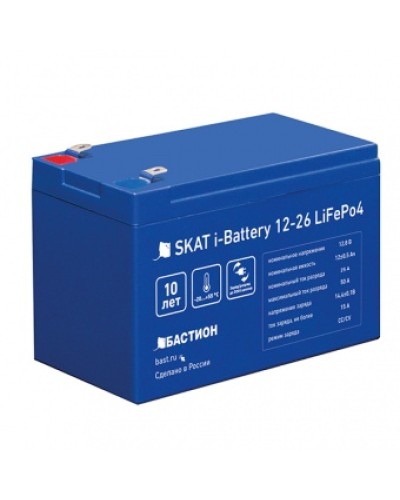 АКБ Бастион Skat i-Battery 12-26 LiFePo4 в Рыбинске Электротехническое оборудование Pintop.ru