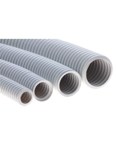 Труба HFFR гофрир. легкая,с зондом,без галогена, ПЛЛ 20мм Экопласт 20120HFR-W в Рыбинске Труба гофрированная Pintop.ru