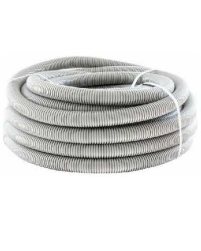 Труба гофр. ПНД HF 50 мм с зондом лёгкая серый (15 м) ОКЛ Экопласт 20150HF в Рыбинске Труба гофрированная Pintop.ru