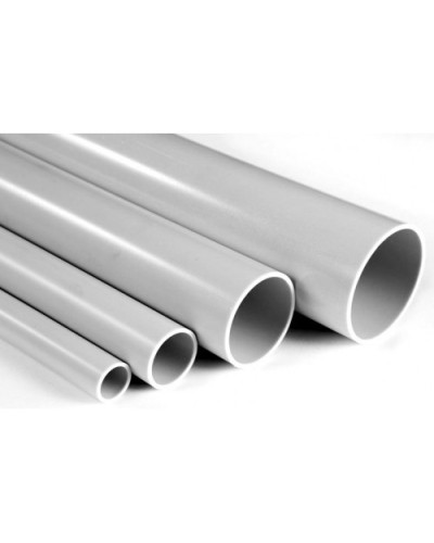 Труба гладкая ПВХ жесткая легкая диам 40, огнестойкость E60-E90 цвет серый (3м) Экопласт 30040-E90 в Рыбинске Труба (ОКЛ) Экопласт Pintop.ru