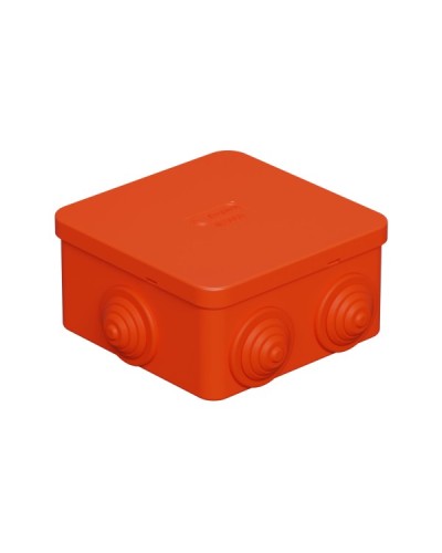 Коробка огн. E110, о/п 85х85х50мм,без галогена, 12 вых., IP55, 9P, оранж. Экопласт (43151HF) в Рыбинске Распределительные коробки Pintop.ru