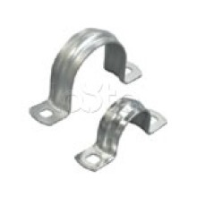 Скоба оцинкованная двулапковая для трубы D40мм (100 шт/уп) Экопласт 43640