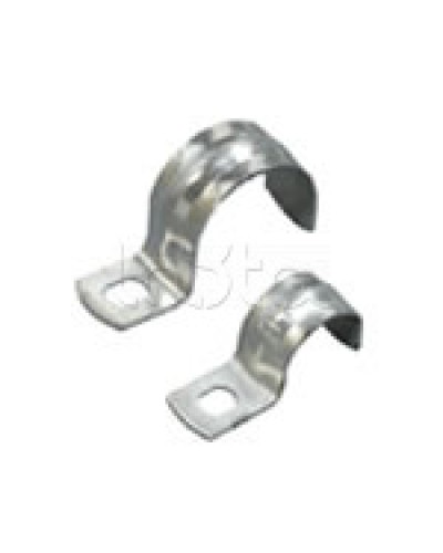 Скоба оцинкованная с одним отверстием для трубы D20мм, м.о. 6,5-5,0мм (1уп=100шт) Экопласт (43720P) в Рыбинске Держатели, клипсы, скобы Pintop.ru
