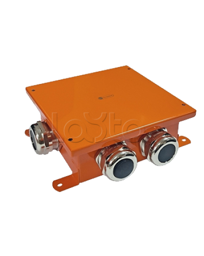 SMB120 Коробка металлическая, огн. E-110,о/п 120х120х60, 4 метал. гермоввода, IP66, 12P, (1,5-10 мм2), цвет оранж. Экопласт (56374) в Рыбинске Распределительные коробки Pintop.ru